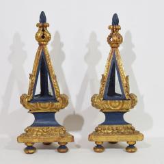 Italian 18th Century Pair Baroque Carved Wooden Reliquary Shrines - 4111765
