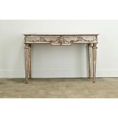 Italian 18th Century Silver Gilt Marble Console - 3593593