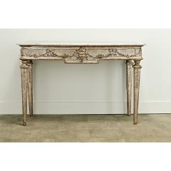 Italian 18th Century Silver Gilt Marble Console - 3593606