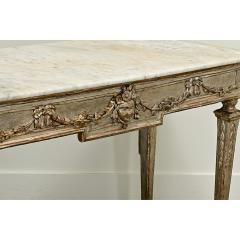 Italian 18th Century Silver Gilt Marble Console - 3593741