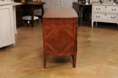 Italian 18th Century Walnut Mahogany and Cherry Three Drawer Marquetry Commode - 3555952