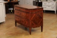Italian 18th Century Walnut Mahogany and Cherry Three Drawer Marquetry Commode - 3556028