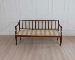 Italian 18th Century Walnut Sofa with Upholstered Seat - 4599630
