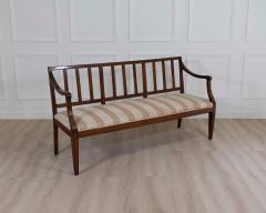 Italian 18th Century Walnut Sofa with Upholstered Seat - 4599631