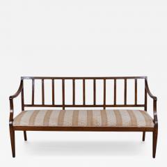 Italian 18th Century Walnut Sofa with Upholstered Seat - 4601311