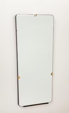 Italian 1940s Brass and Wood Wall Mirror - 3928175