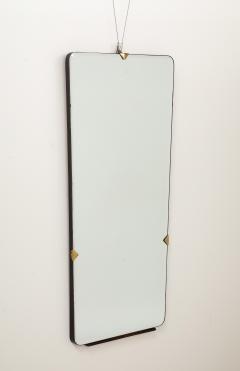 Italian 1940s Brass and Wood Wall Mirror - 3928176