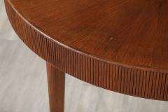 Italian 1940s Carved Oak Center Table - 4402597