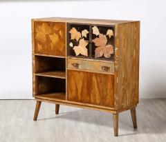 Italian 1940s Cerused Oak Cabinet or Dry Bar - 2948279