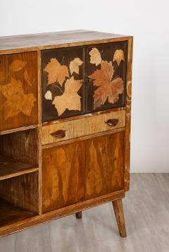 Italian 1940s Cerused Oak Cabinet or Dry Bar - 2948285