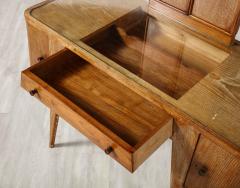 Italian 1940s Cerused Oak Vanity Table with Bench - 2964001