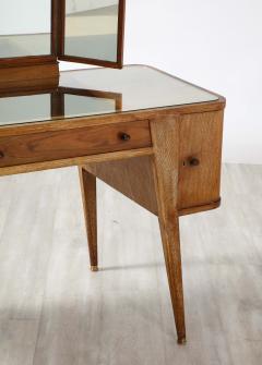 Italian 1940s Cerused Oak Vanity Table with Bench - 2964004