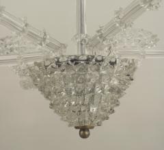 Italian 1940s Clear Glass 6 Arm Chandelier - 466708