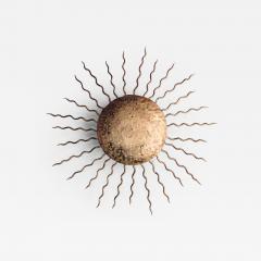 Italian 1940s Gilt Metal Wall Lamp - 470564