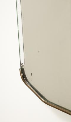 Italian 1940s Glass and Brass Wall Mirror - 3926934