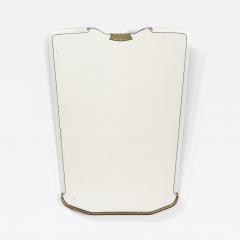 Italian 1940s Glass and Brass Wall Mirror - 3930708