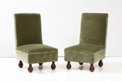 Italian 1940s Living Room Suite Sofa Pair of Chairs Pair of Slipper Chairs - 2481501