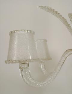 Italian 1940s Murano Clear Glass Chandelier - 466743