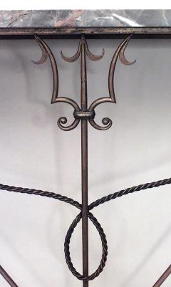 Italian 1940s Style Gilt Iron Console Table - 436379