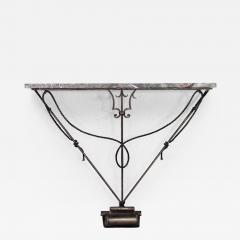 Italian 1940s Style Gilt Iron Console Table - 439530