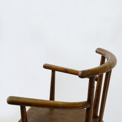 Italian 1940s folk art wood and plywood armchair - 3496038