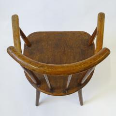 Italian 1940s folk art wood and plywood armchair - 3496039