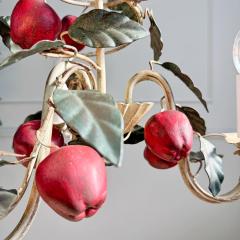 Italian 1950s Apple Tole Chandelier - 3826422