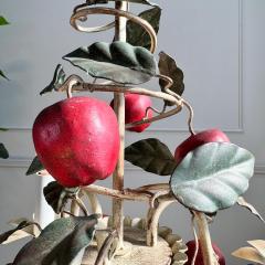 Italian 1950s Apple Tole Chandelier - 3826424