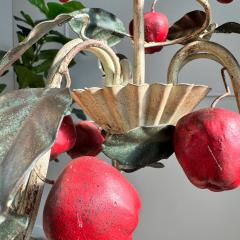 Italian 1950s Apple Tole Chandelier - 3826425