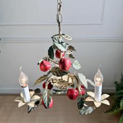 Italian 1950s Apple Tole Chandelier - 3826430