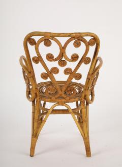 Italian 1950s Bamboo Armchair - 4428224