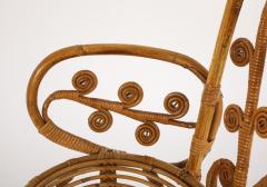 Italian 1950s Bamboo Armchair - 4428225