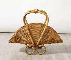 Italian 1950s Bamboo Basket - 3535408