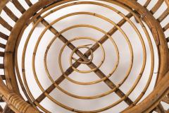 Italian 1950s Bamboo Basket with Handle - 4430366