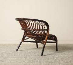 Italian 1950s Bamboo Lounge Chair - 4782359