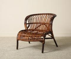 Italian 1950s Bamboo Lounge Chair - 4782360