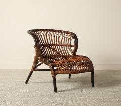Italian 1950s Bamboo Lounge Chair - 4782364