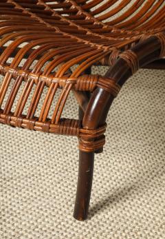 Italian 1950s Bamboo Lounge Chair - 4782420