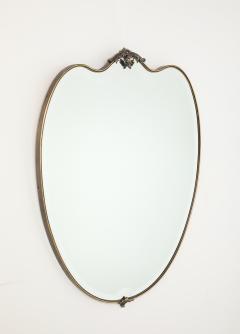 Italian 1950s Brass Shaped Beveled Mirror - 4425090