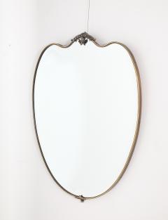 Italian 1950s Brass Shaped Beveled Mirror - 4425093