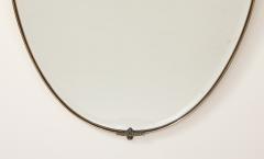 Italian 1950s Brass Shaped Wall Mirror with Horse Sculpture - 3927635