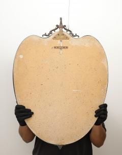 Italian 1950s Brass Shaped Wall Mirror with Horse Sculpture - 3927636