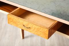 Italian 1950s Console or Vanity Table with Glass Top - 4425127