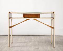 Italian 1950s Console or Vanity Table with Glass Top - 4425129
