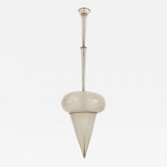 Italian 1950s Hand Blown Frosted Glass Lantern - 470655