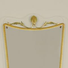 Italian 1950s Murano decorative gilt mirror - 3387469