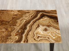 Italian 1950s Rectangular Coffee Table with Agate Top - 2923921