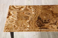 Italian 1950s Rectangular Coffee Table with Agate Top - 2923922