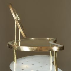 Italian 1950s brass and star glass dressing table - 2229029