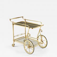 Italian 1950s brass drinks trolley - 2452358